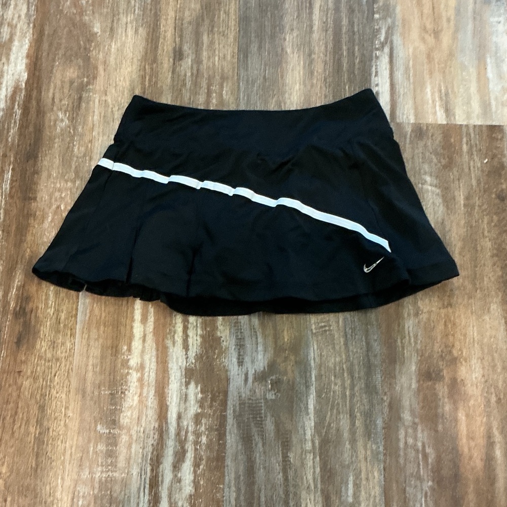 Nike Women's Skater Skirt in Black with White Stripe